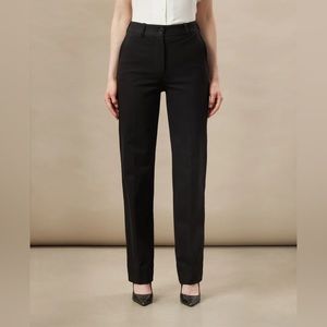 NWT Frank & Oak The Jane Straight Fit High Rise Pant in Black 6